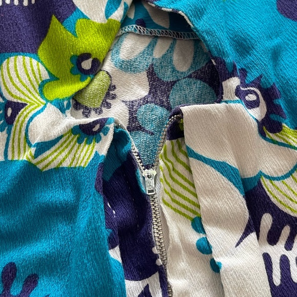 Aloha Authentic Hawaiian Vintage Barkcloth Dress - Picture 4 of 6